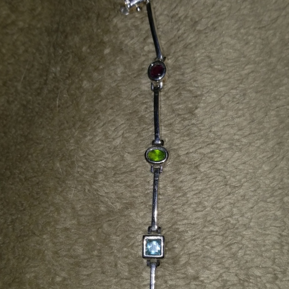Multi color silver bracelet - Picture 5 of 7